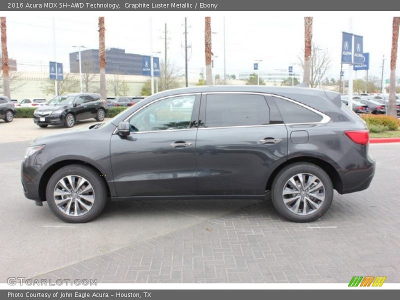 Graphite Luster Metallic / Ebony 2016 Acura MDX SH-AWD Technology