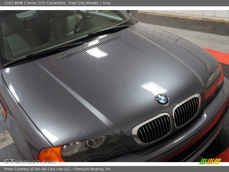 Steel Grey Metallic / Grey 2003 BMW 3 Series 325i Convertible