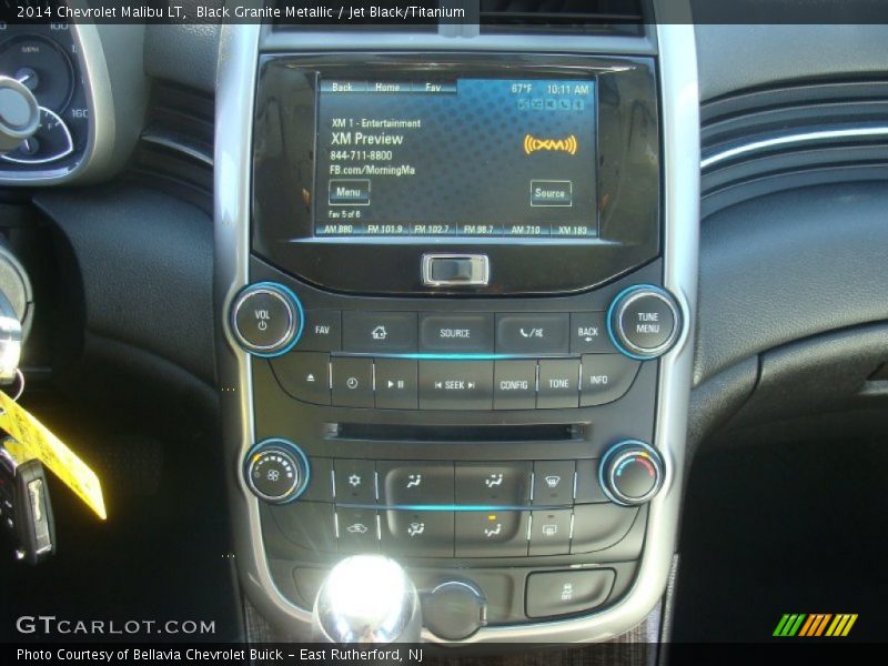 Black Granite Metallic / Jet Black/Titanium 2014 Chevrolet Malibu LT