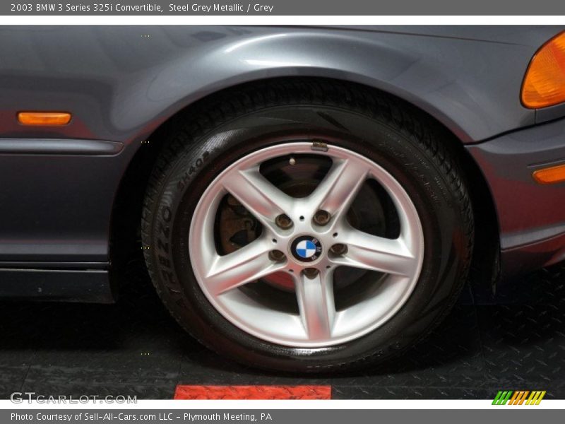 Steel Grey Metallic / Grey 2003 BMW 3 Series 325i Convertible