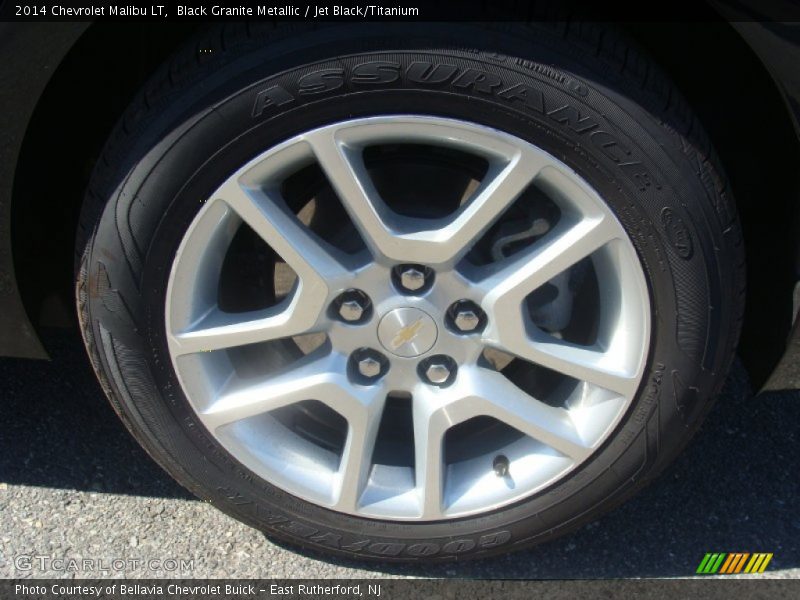Black Granite Metallic / Jet Black/Titanium 2014 Chevrolet Malibu LT