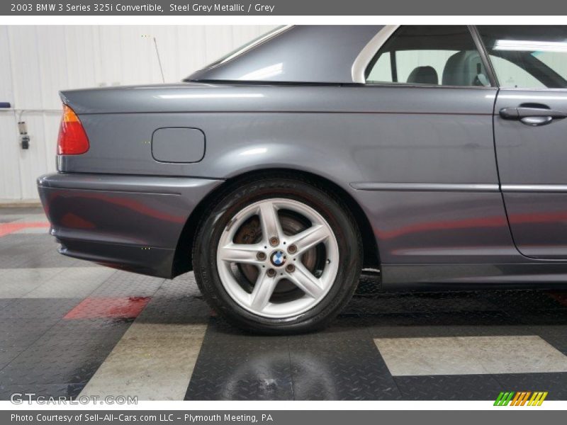 Steel Grey Metallic / Grey 2003 BMW 3 Series 325i Convertible