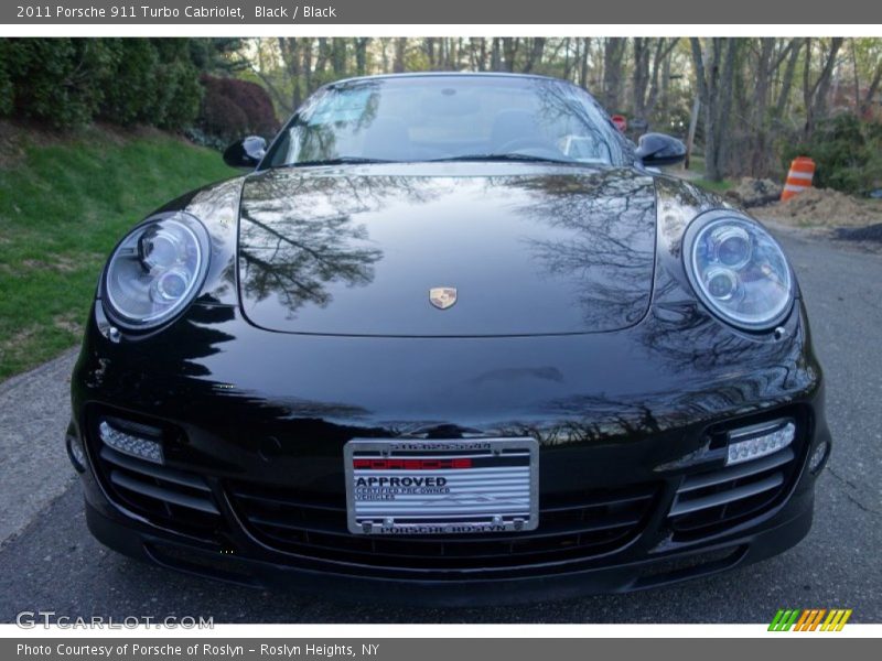 Black / Black 2011 Porsche 911 Turbo Cabriolet