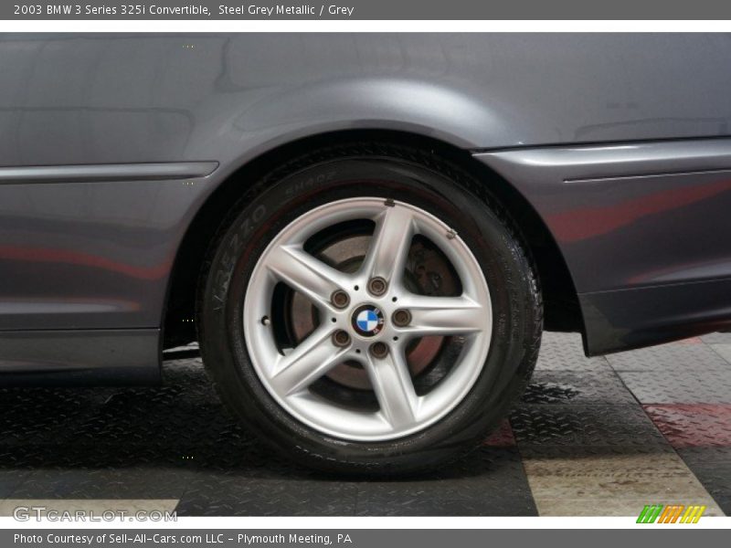 Steel Grey Metallic / Grey 2003 BMW 3 Series 325i Convertible