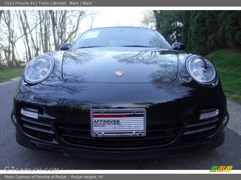 Black / Black 2011 Porsche 911 Turbo Cabriolet