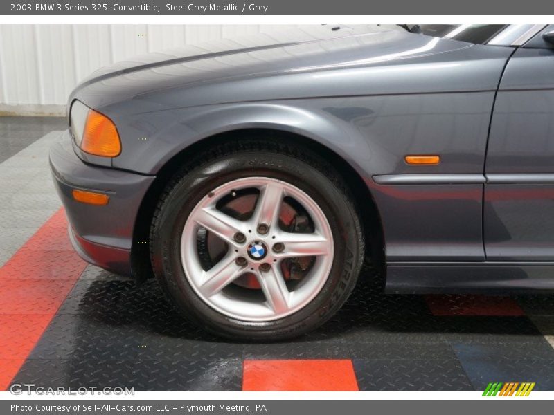 Steel Grey Metallic / Grey 2003 BMW 3 Series 325i Convertible