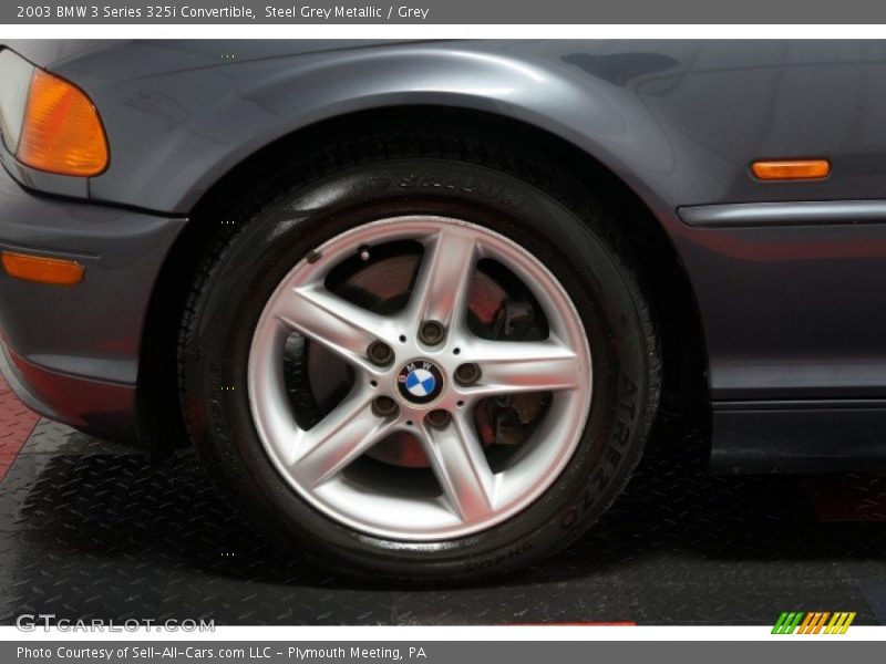 Steel Grey Metallic / Grey 2003 BMW 3 Series 325i Convertible