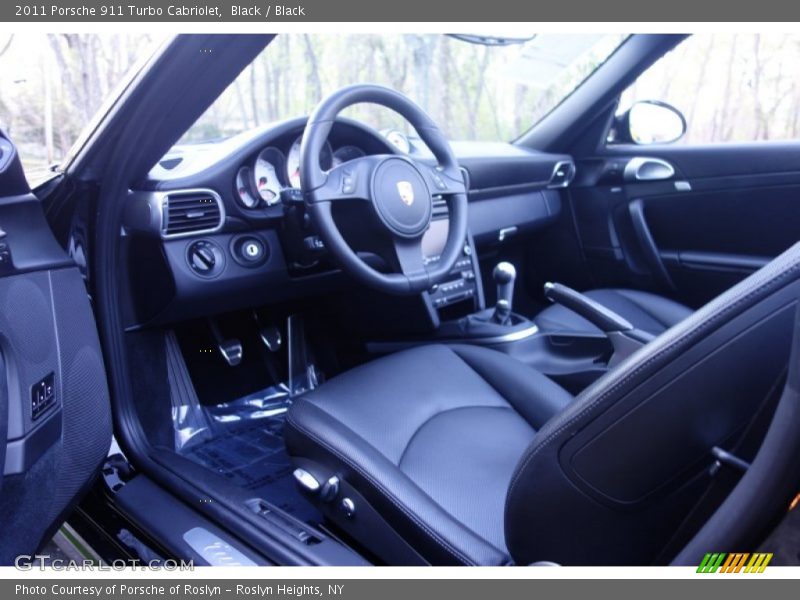 Black / Black 2011 Porsche 911 Turbo Cabriolet