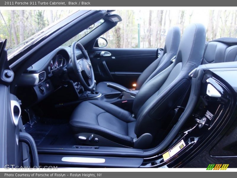 Black / Black 2011 Porsche 911 Turbo Cabriolet