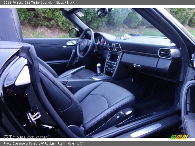 Black / Black 2011 Porsche 911 Turbo Cabriolet