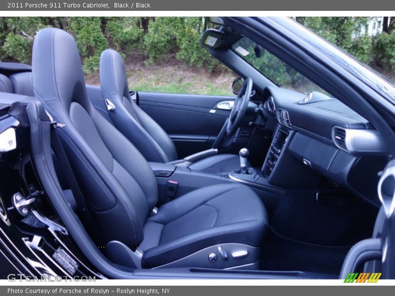 Black / Black 2011 Porsche 911 Turbo Cabriolet