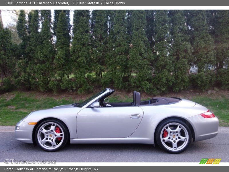 GT Silver Metallic / Cocoa Brown 2006 Porsche 911 Carrera S Cabriolet