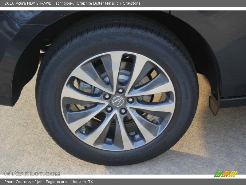 Graphite Luster Metallic / Graystone 2016 Acura MDX SH-AWD Technology