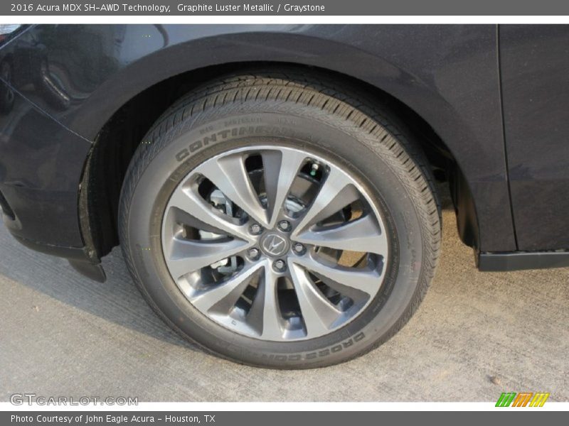 Graphite Luster Metallic / Graystone 2016 Acura MDX SH-AWD Technology