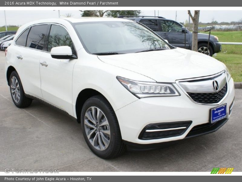 White Diamond Pearl / Parchment 2016 Acura MDX Technology