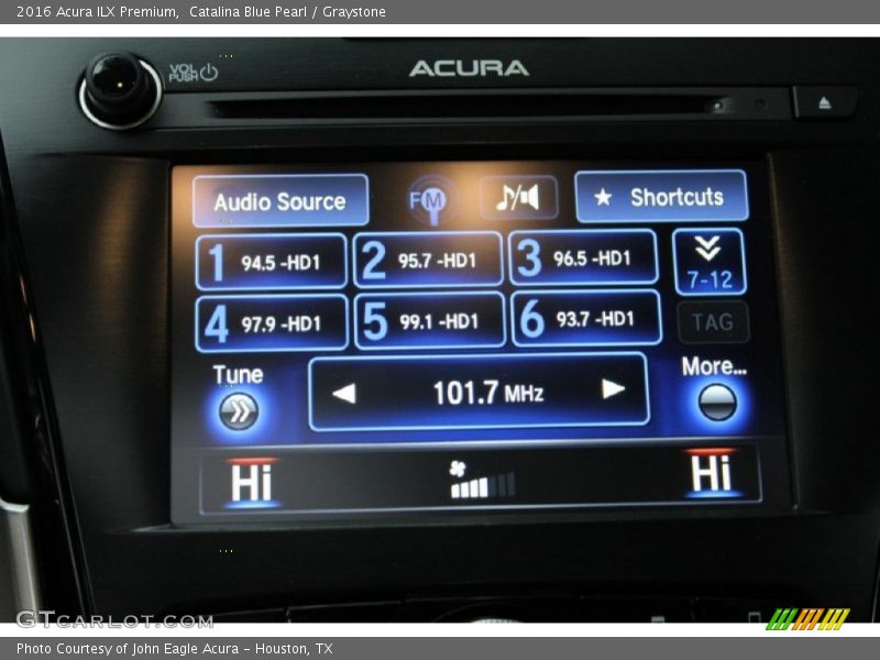 Catalina Blue Pearl / Graystone 2016 Acura ILX Premium
