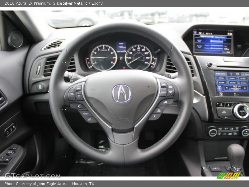 Slate Silver Metallic / Ebony 2016 Acura ILX Premium