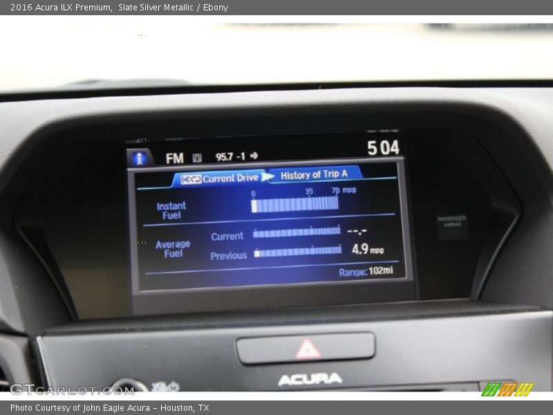 Slate Silver Metallic / Ebony 2016 Acura ILX Premium
