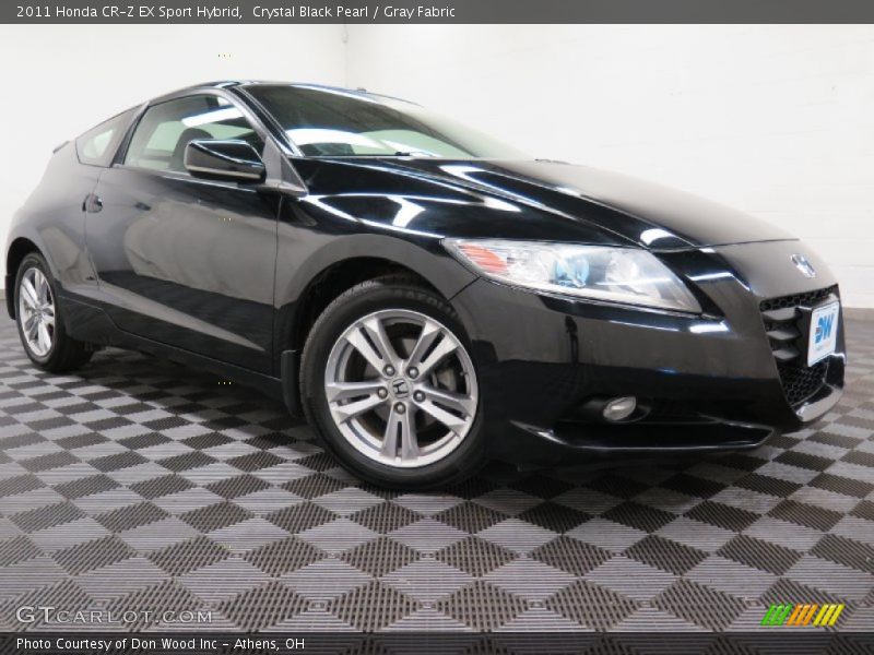 Crystal Black Pearl / Gray Fabric 2011 Honda CR-Z EX Sport Hybrid