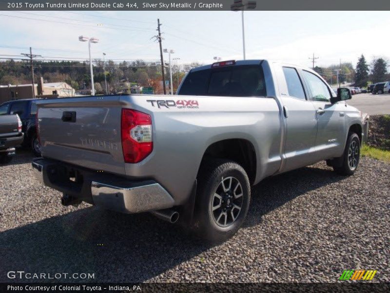 Silver Sky Metallic / Graphite 2015 Toyota Tundra Limited Double Cab 4x4