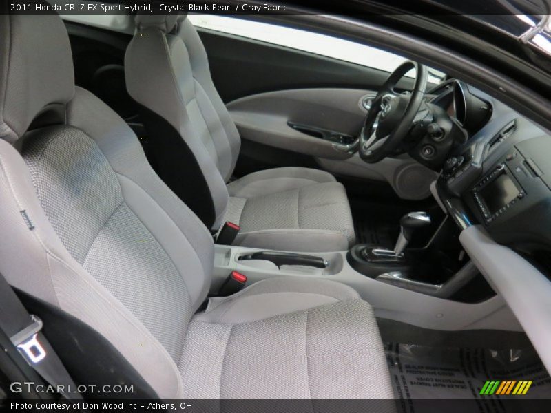 Crystal Black Pearl / Gray Fabric 2011 Honda CR-Z EX Sport Hybrid