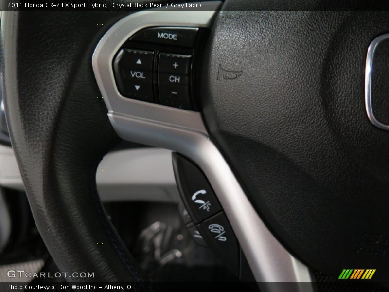 Crystal Black Pearl / Gray Fabric 2011 Honda CR-Z EX Sport Hybrid