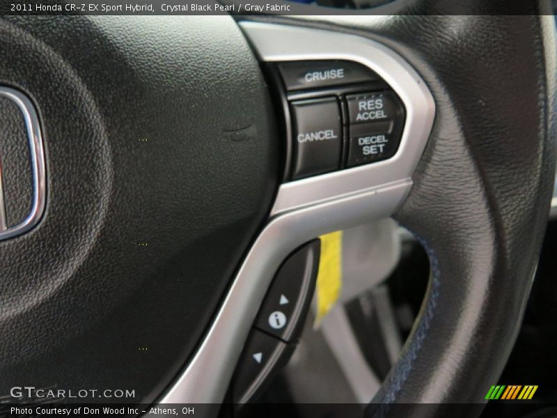 Crystal Black Pearl / Gray Fabric 2011 Honda CR-Z EX Sport Hybrid