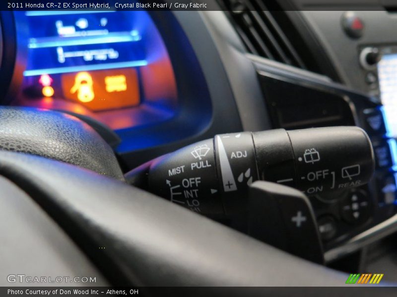 Crystal Black Pearl / Gray Fabric 2011 Honda CR-Z EX Sport Hybrid