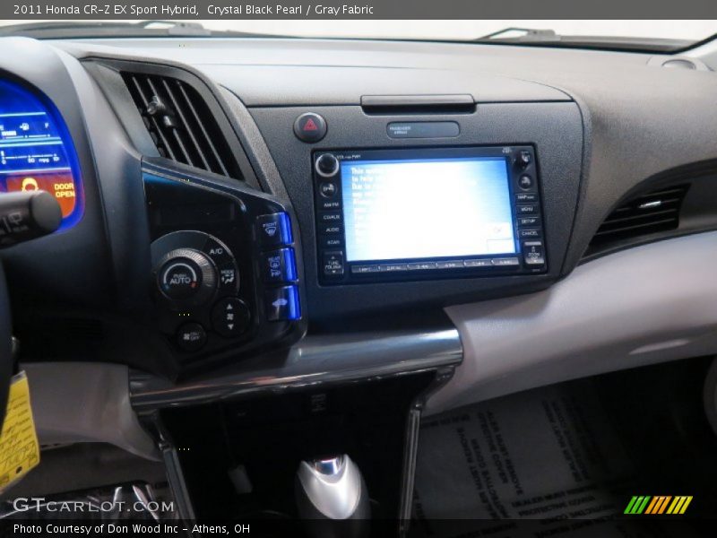Crystal Black Pearl / Gray Fabric 2011 Honda CR-Z EX Sport Hybrid