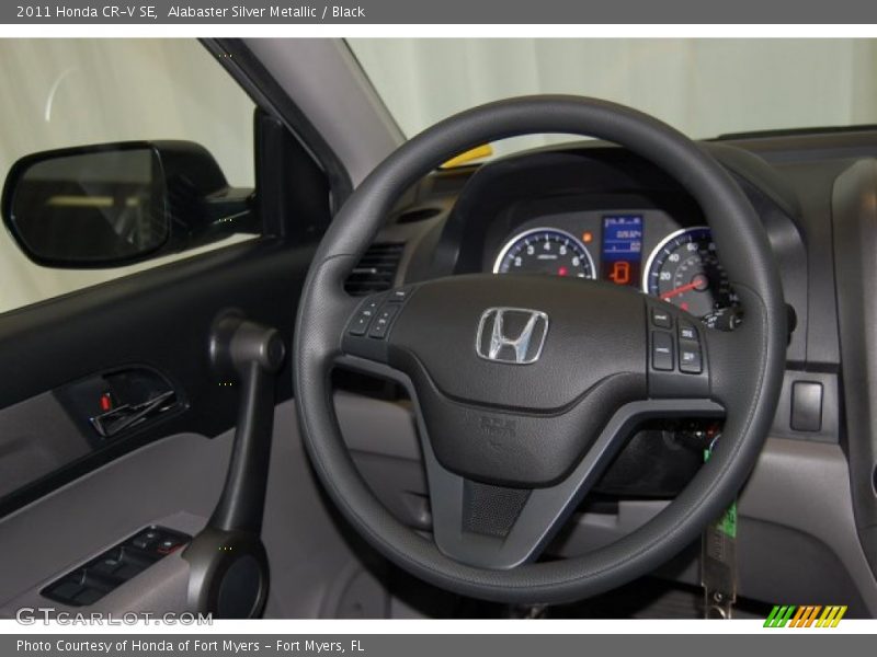Alabaster Silver Metallic / Black 2011 Honda CR-V SE