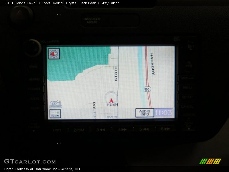 Crystal Black Pearl / Gray Fabric 2011 Honda CR-Z EX Sport Hybrid
