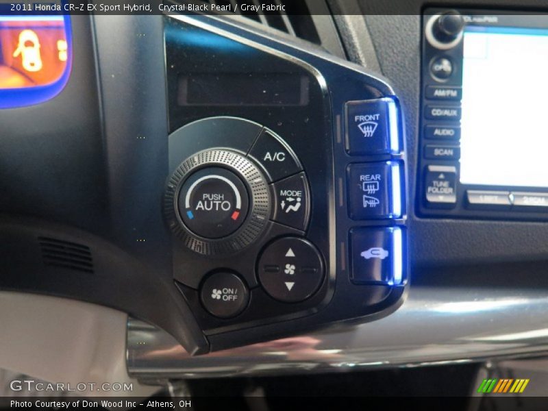 Crystal Black Pearl / Gray Fabric 2011 Honda CR-Z EX Sport Hybrid