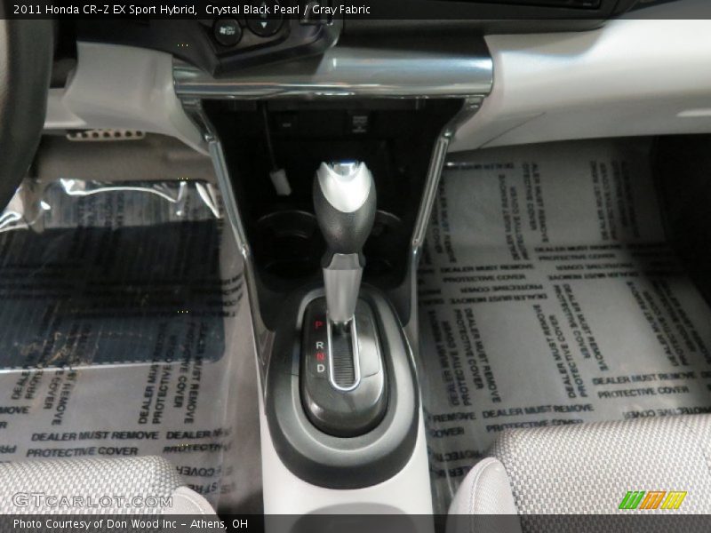 Crystal Black Pearl / Gray Fabric 2011 Honda CR-Z EX Sport Hybrid
