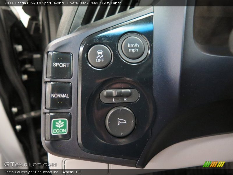 Crystal Black Pearl / Gray Fabric 2011 Honda CR-Z EX Sport Hybrid