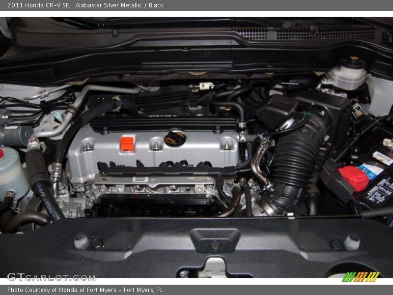 Alabaster Silver Metallic / Black 2011 Honda CR-V SE