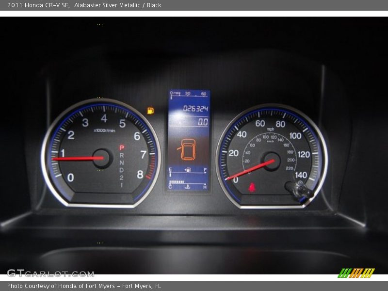 Alabaster Silver Metallic / Black 2011 Honda CR-V SE