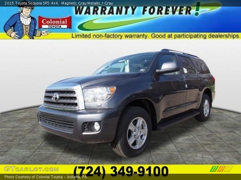 Magnetic Gray Metallic / Gray 2015 Toyota Sequoia SR5 4x4