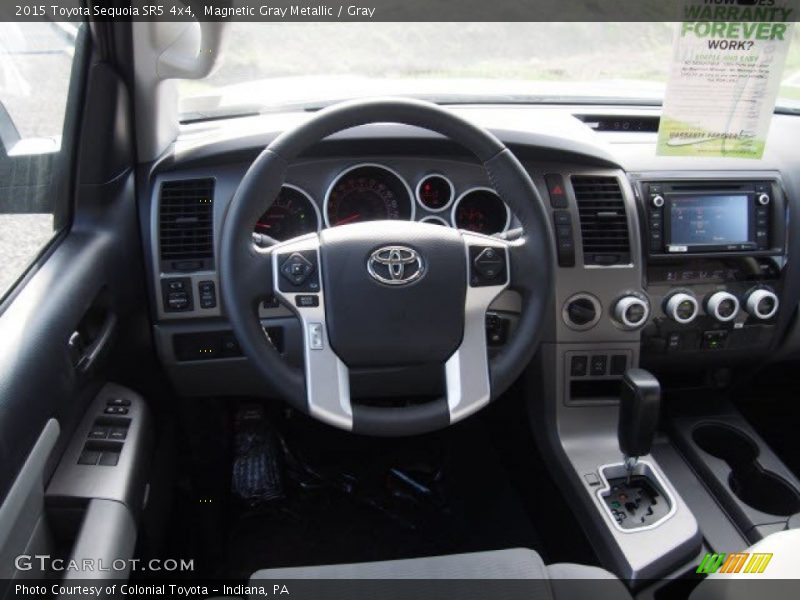 Magnetic Gray Metallic / Gray 2015 Toyota Sequoia SR5 4x4