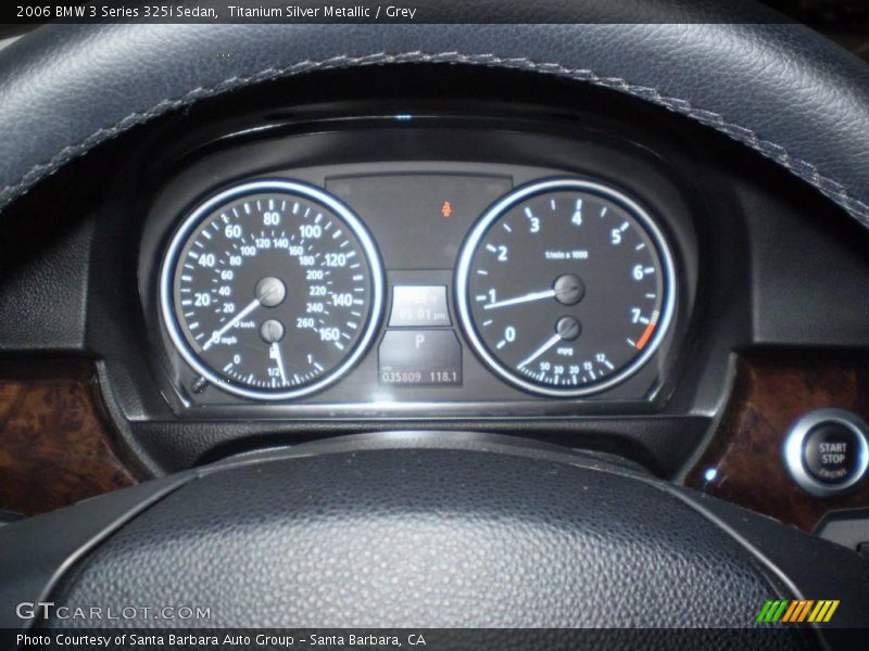 Titanium Silver Metallic / Grey 2006 BMW 3 Series 325i Sedan