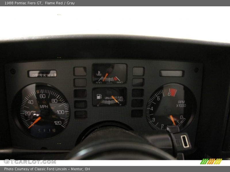  1988 Fiero GT GT Gauges