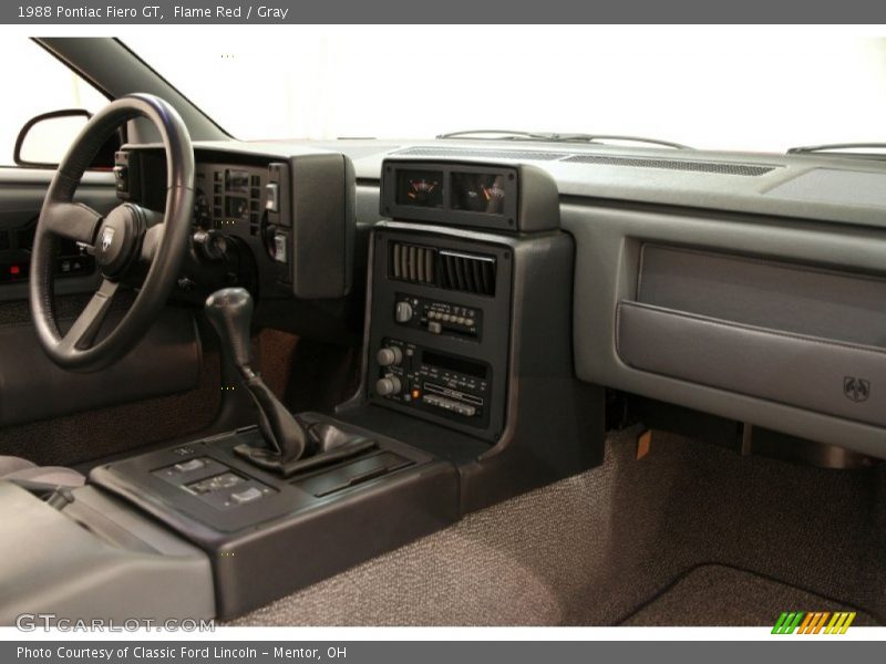 Dashboard of 1988 Fiero GT
