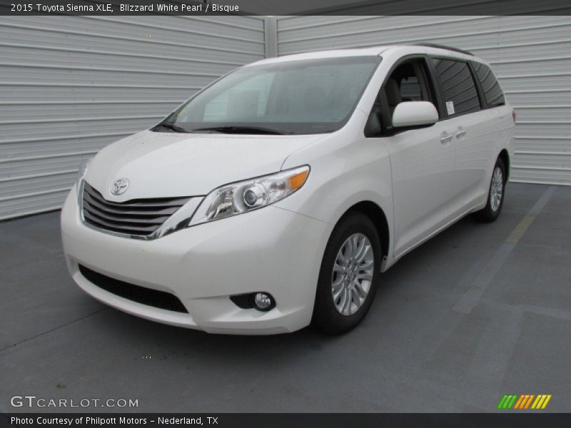 Blizzard White Pearl / Bisque 2015 Toyota Sienna XLE