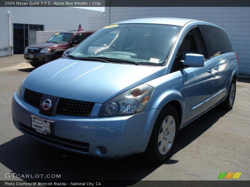 Azure Blue Metallic / Gray 2004 Nissan Quest 3.5 S