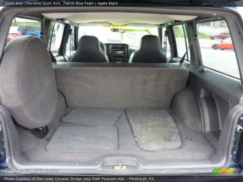 Patriot Blue Pearl / Agate Black 2000 Jeep Cherokee Sport 4x4