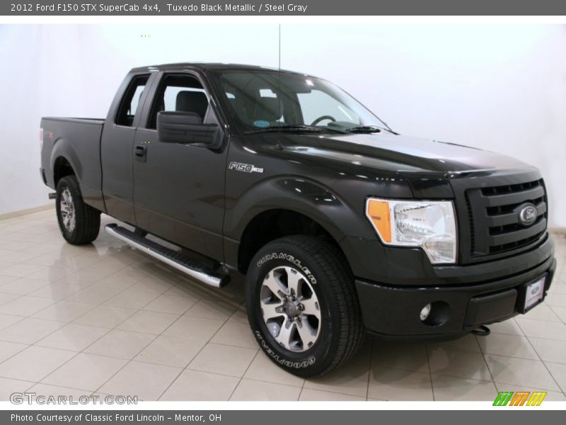 Tuxedo Black Metallic / Steel Gray 2012 Ford F150 STX SuperCab 4x4