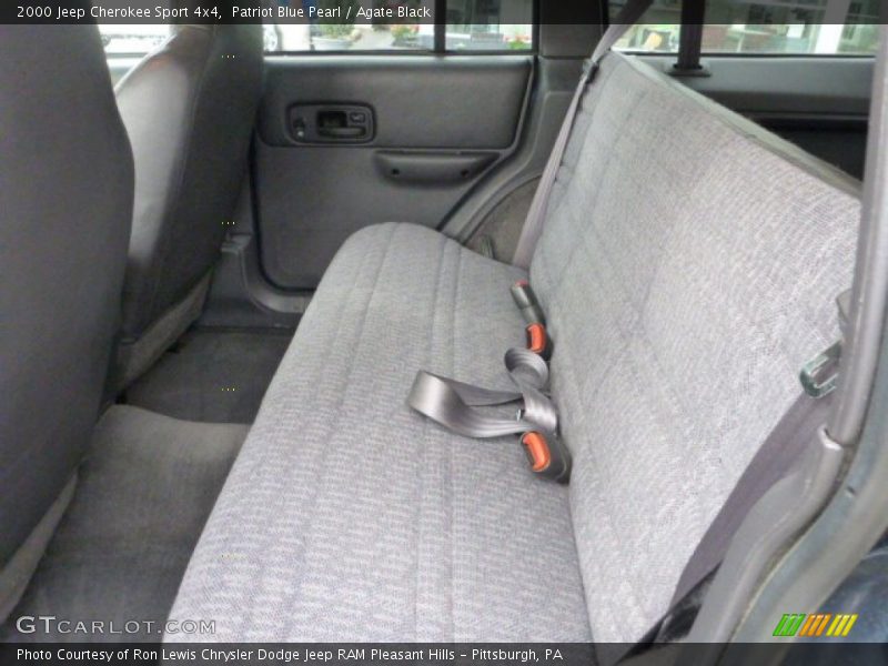 Patriot Blue Pearl / Agate Black 2000 Jeep Cherokee Sport 4x4