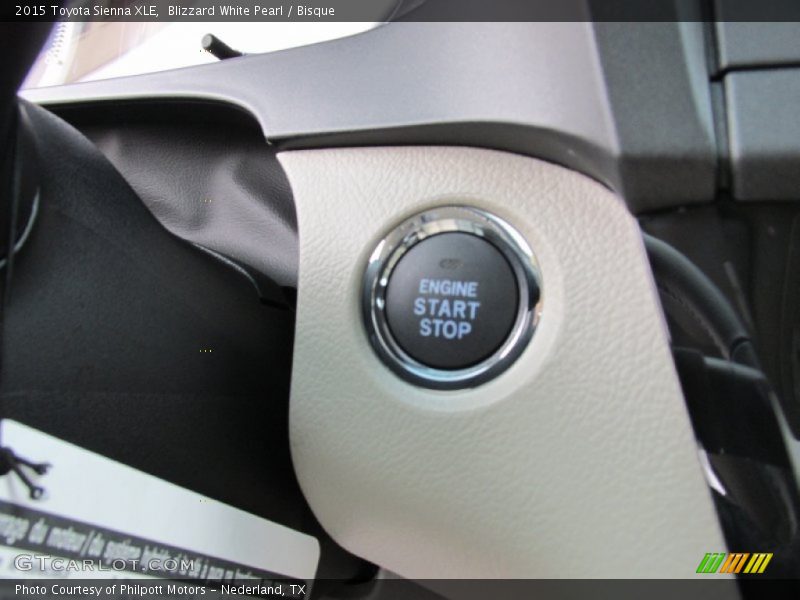 Blizzard White Pearl / Bisque 2015 Toyota Sienna XLE