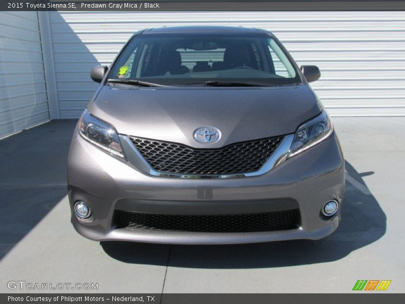 Predawn Gray Mica / Black 2015 Toyota Sienna SE