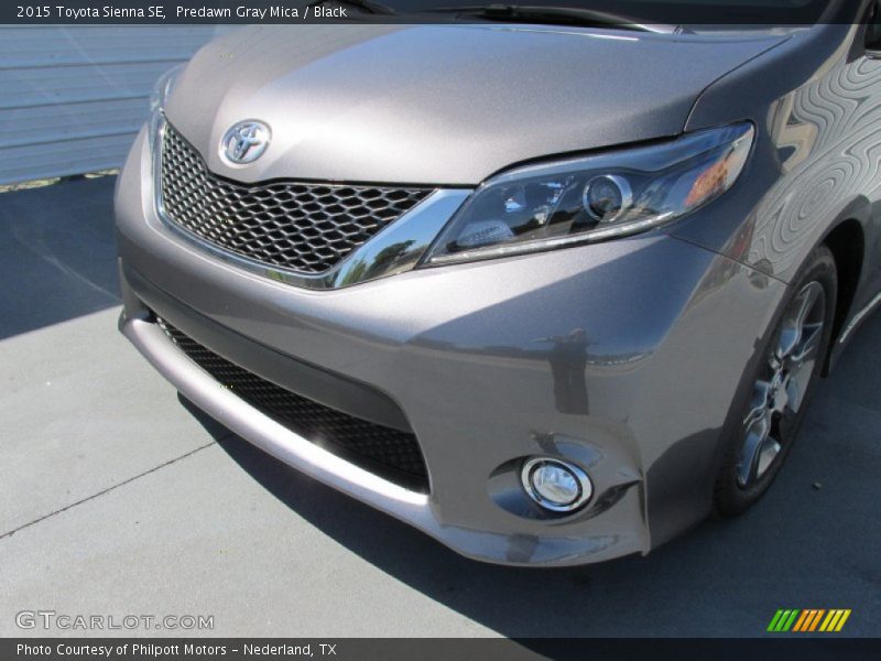 Predawn Gray Mica / Black 2015 Toyota Sienna SE