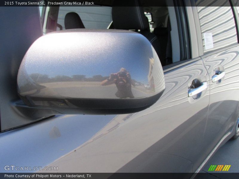 Predawn Gray Mica / Black 2015 Toyota Sienna SE